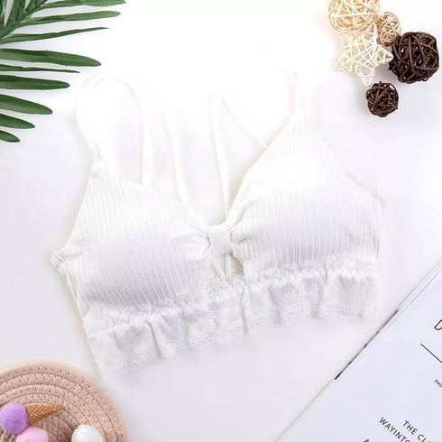 Lace Padded Strap Bralet